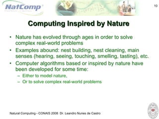 2008: Natural Computing: The Virtual Laboratory and Two Real-World ...