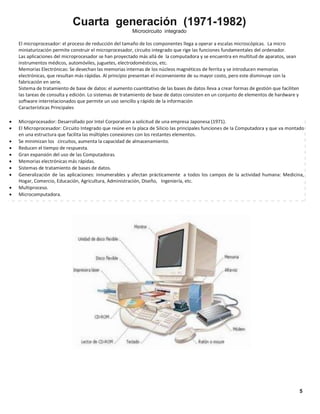 proyecto evolución de las computadoras | PDF