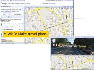 Wk 3: Make travel plans 