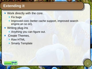 Extending WordPress | PPT
