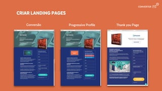 CRIAR LANDING PAGES
Conversão Progressive Profile Thank you Page
CONVERTER
 