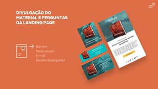 DIVULGAÇÃO DO
MATERIAL E PERGUNTAS
DA LANDING PAGE
Banners
Redes sociais
E-mail
Revisão de perguntas
 