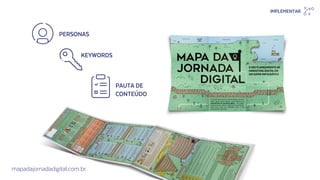 PERSONAS
KEYWORDS
PAUTA DE
CONTEÚDO
mapadajornadadigital.com.br
IMPLEMENTAR
 