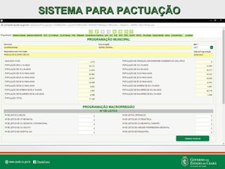 SISTEMA PARA PACTUAÇÃOSISTEMA PARA PACTUAÇÃO
 