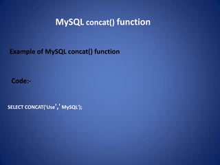 Concat presentation | PPT