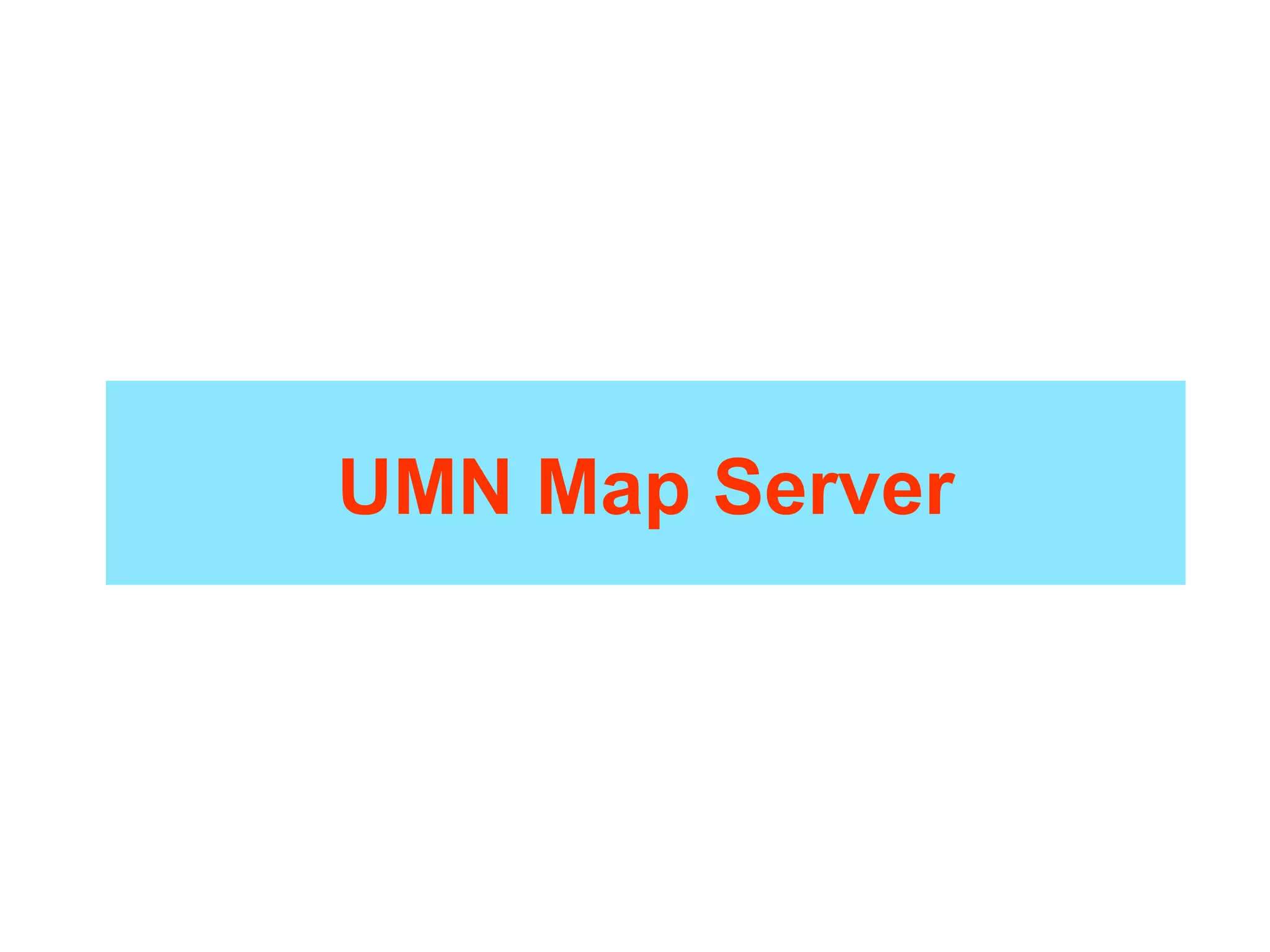 UMN Map Server 