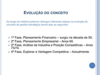 2ª Fase, Planeamento Empresarial – Anos 60.