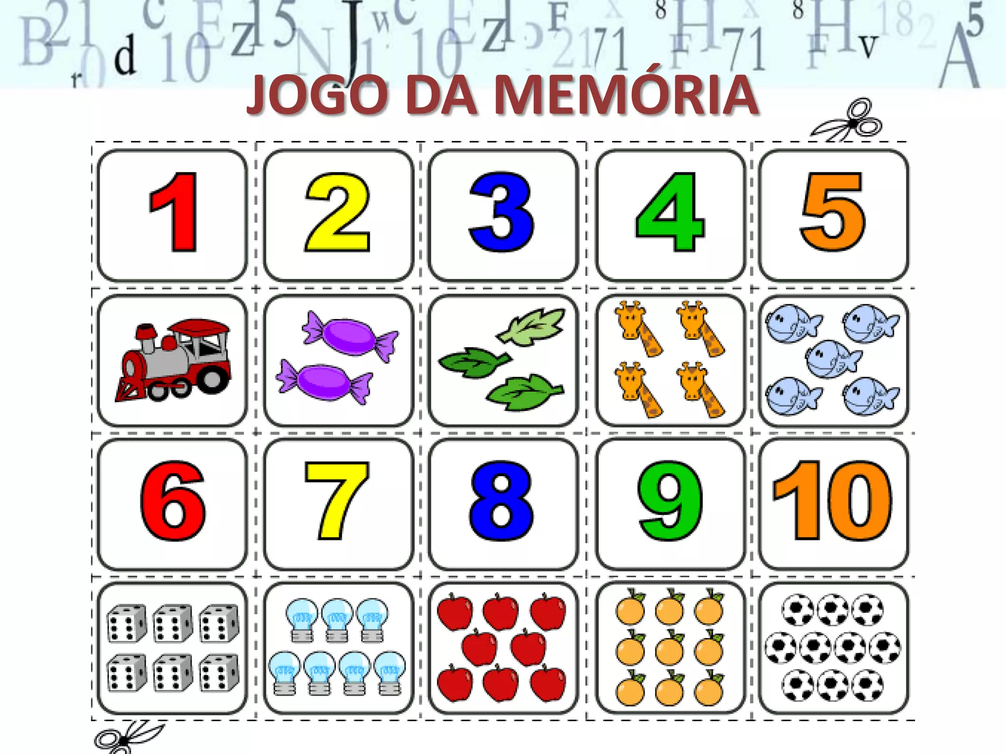 JOGO DA MEMÓRIA 
 