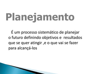 Conceito de planejamento | PPTX