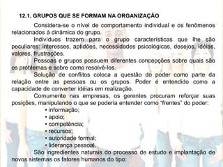  Dar feedbackTEORIA X e YEssa teoria foi desenvolvida por Douglas McGregor que considerou que o homem possui igualmente impulsos de auto-realização.