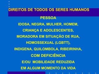 DIREITOS DE TODOS OS SERES HUMANOS 