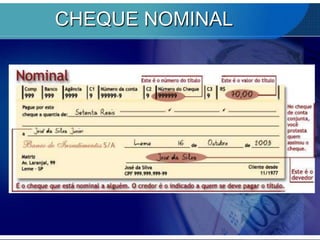 CHEQUE NOMINAL

 