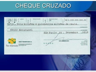 CHEQUE CRUZADO

 