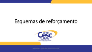 0800 600 6006 / 17 3426-6350 / www.cesccursos.com.br
Esquemas de reforçamento
 