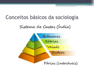 Conceitos básicos da sociologia
 