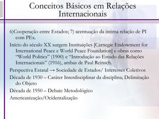 Conceitos básicos em relações internacionais | PPT