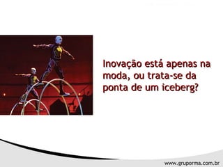 Imagens Inovação está apenas na moda, ou trata-se da ponta de um iceberg? 