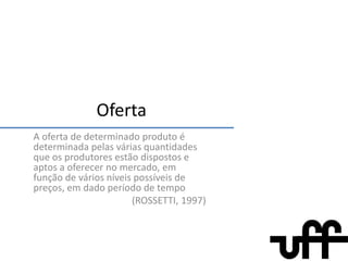ConcorrênciaMonopolísticaNa concorrência monopolistica, a firma possui poder de monopolio de sua marca, mas no longo prazo a ação da concorrência