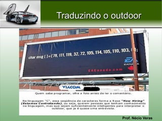 Traduzindo o outdoor




               Prof. Nécio Veras
 