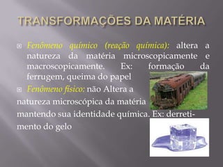 Energia liberada ou absorvida nas transformações