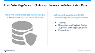 Start Collecting Consents Today and Increase the Value of Your Data
With consent, you are guaranteed to
continue using the...