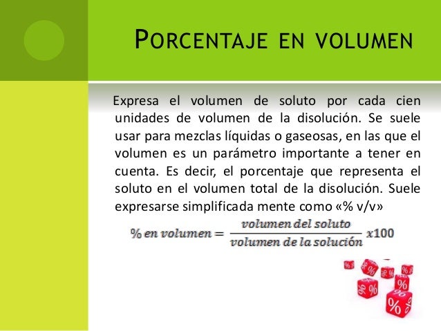 Concentración de una solución
