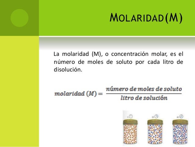 Concentración de una solución