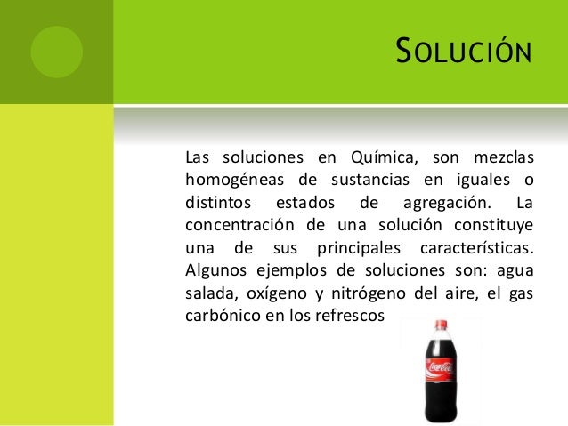 Concentración de una solución