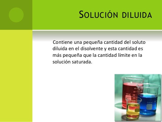 Concentración de una solución