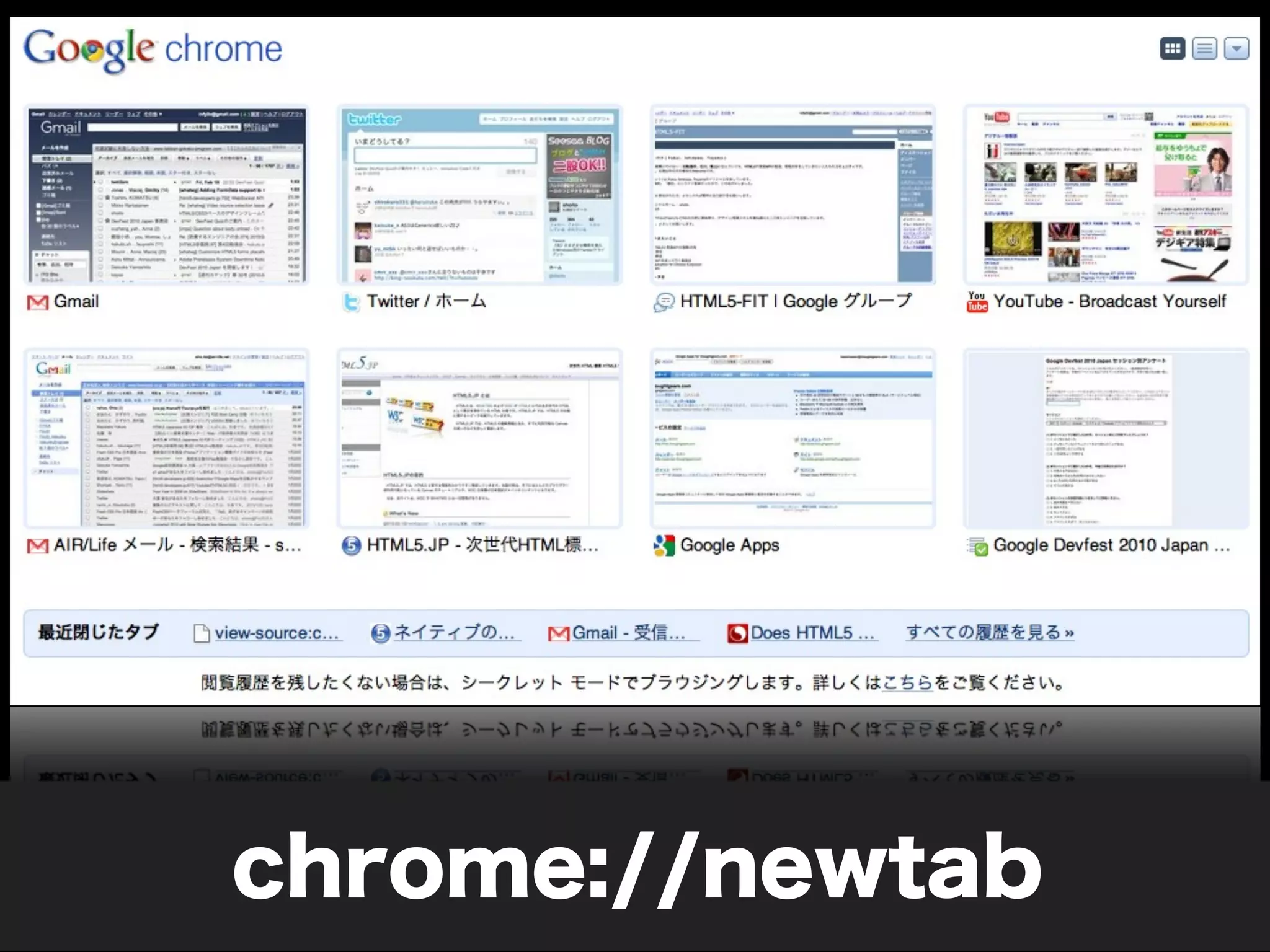 chrome://newtab
 