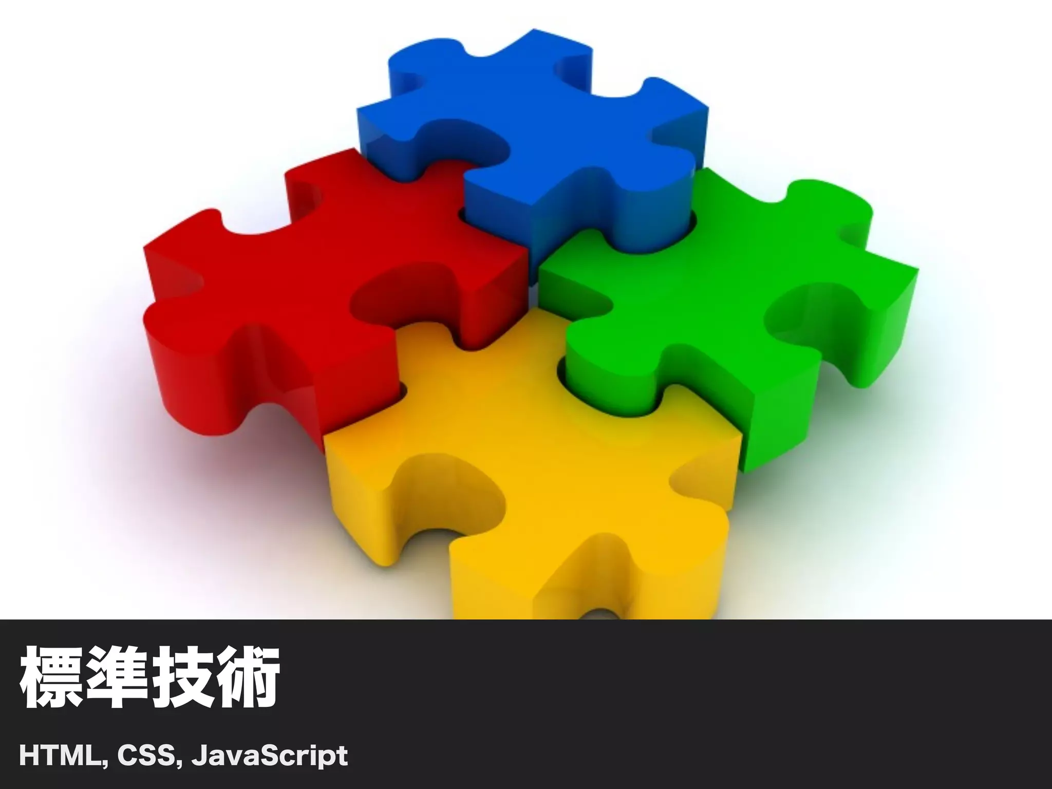 標準技術
HTML, CSS, JavaScript
 