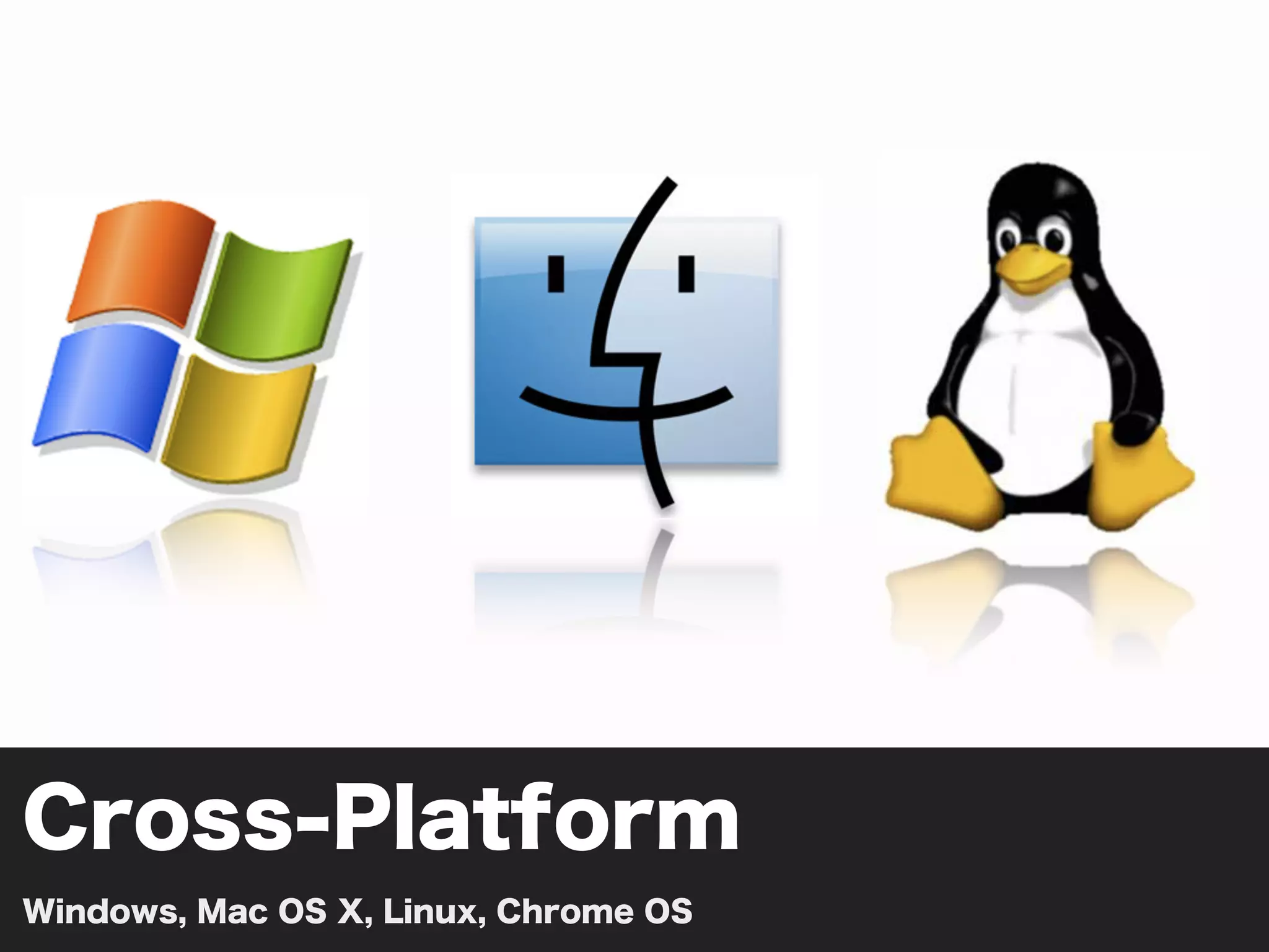 Cross-Platform
Windows, Mac OS X, Linux, Chrome OS
 