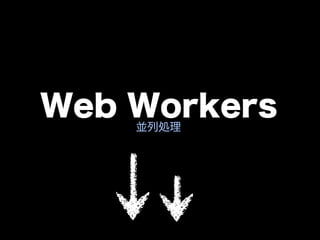 Web Workers
    並列処理
 