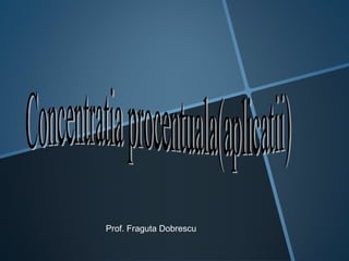 Prof. Fraguta Dobrescu
 