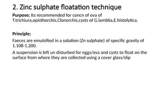 Comprehensive Techniques for Stool Parasite Concentration and Detection ...