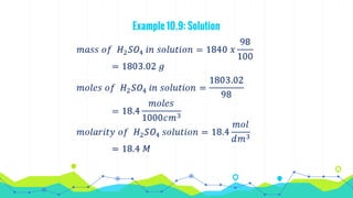Example 10.9: Solution
 
