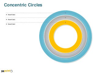 Concentric Circles
 Insert text
 Insert text
 Insert text

 