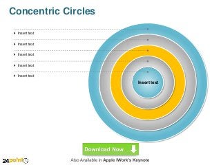 Concentric Circles
 Insert text
 Insert text
 Insert text
 Insert text
 Insert text

Insert text

 