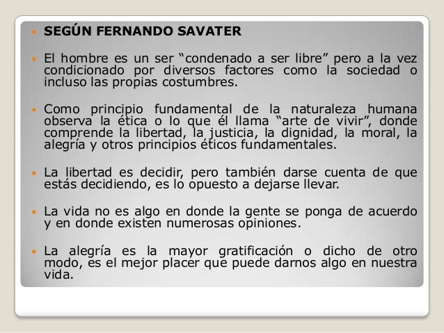 El Principio Del Hombre Fernando Savater Resumen