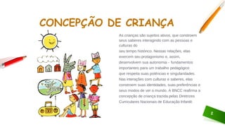CONCEPÇÕES: Conceitos importantes na Educação Infantil | PPTX