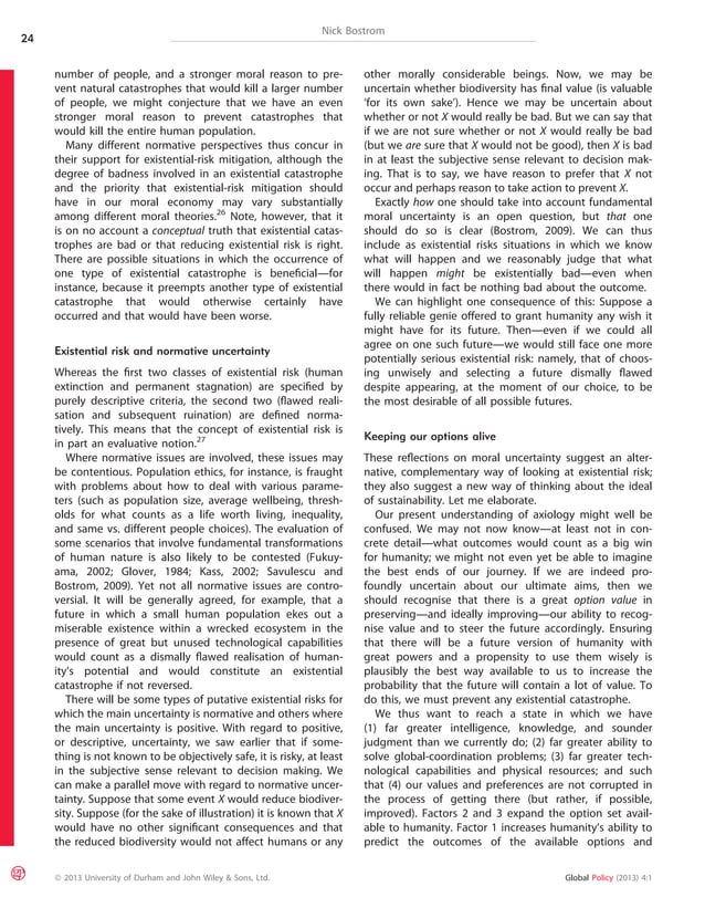 Existential Risk Prevention as Global Priority | PDF