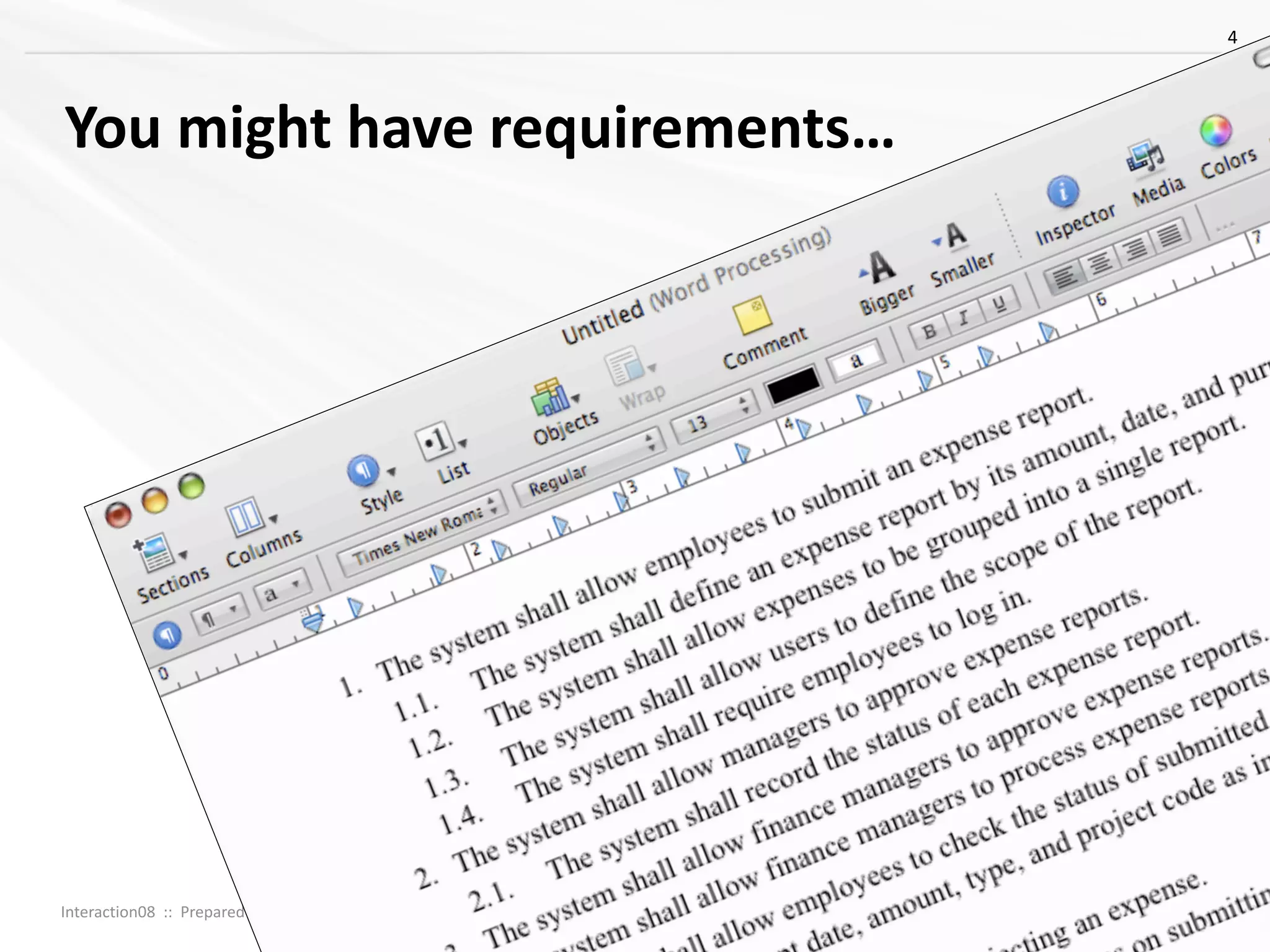 Concept Models ~ Interaction08