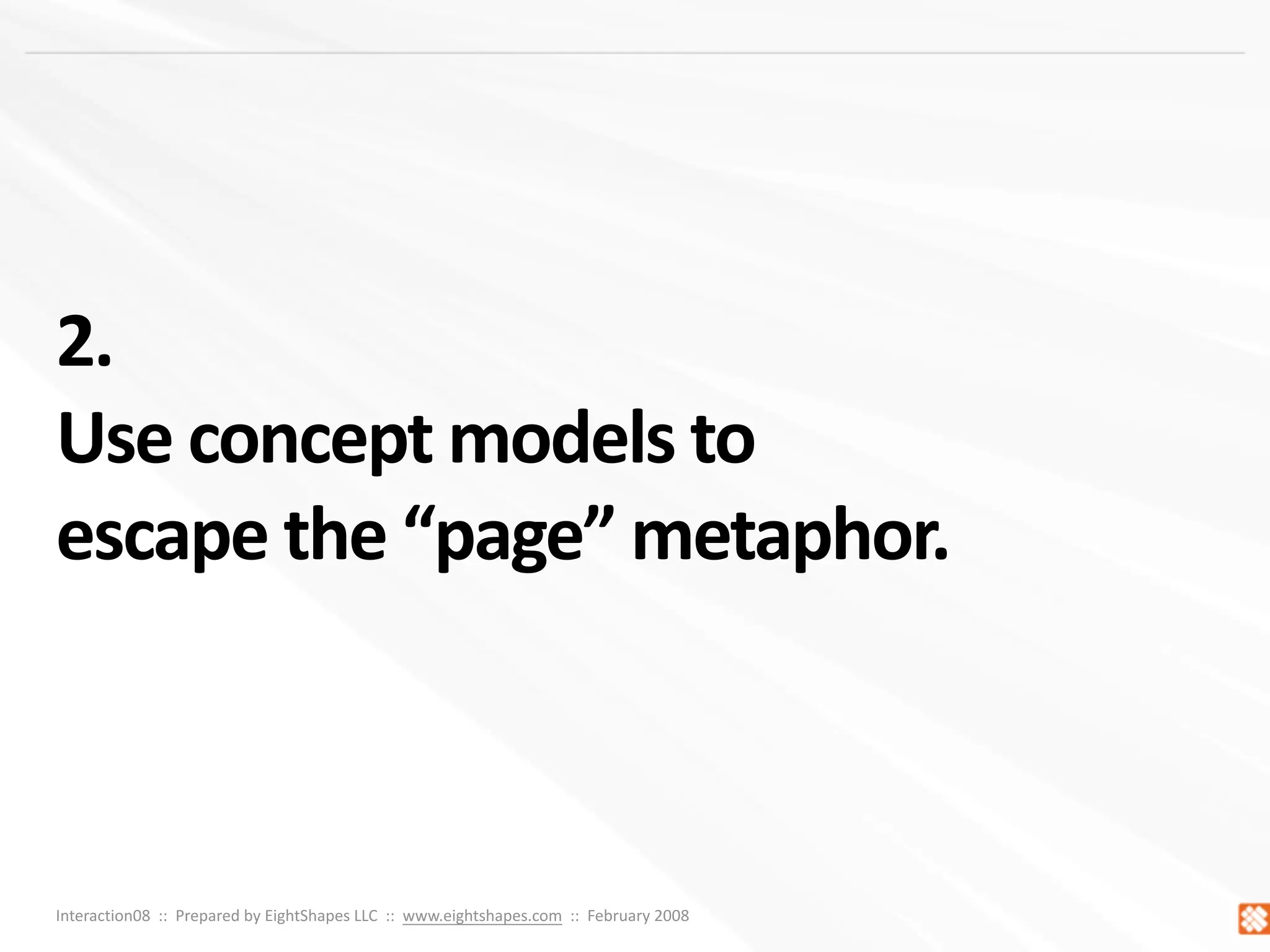 Concept Models ~ Interaction08