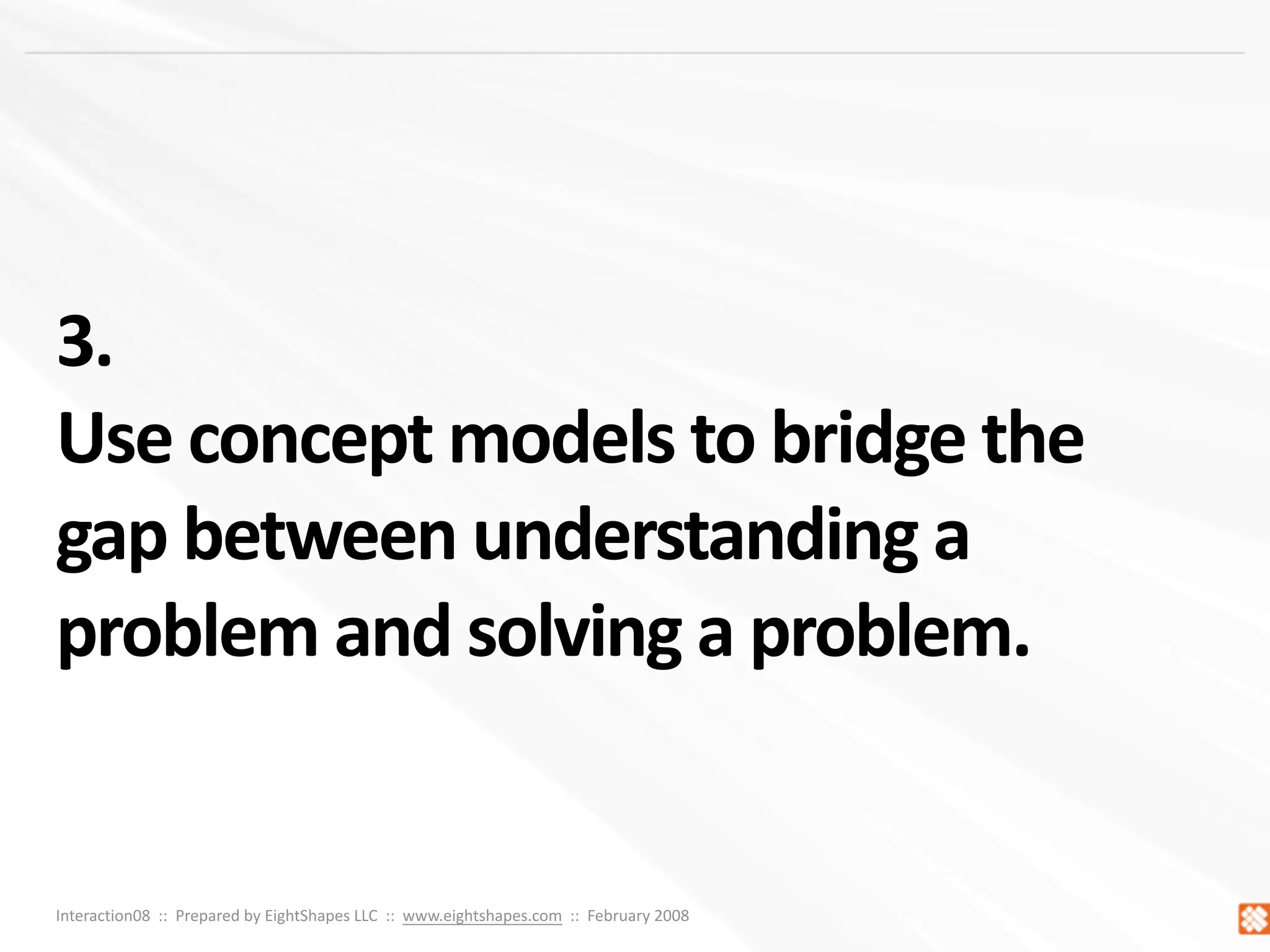Concept Models ~ Interaction08