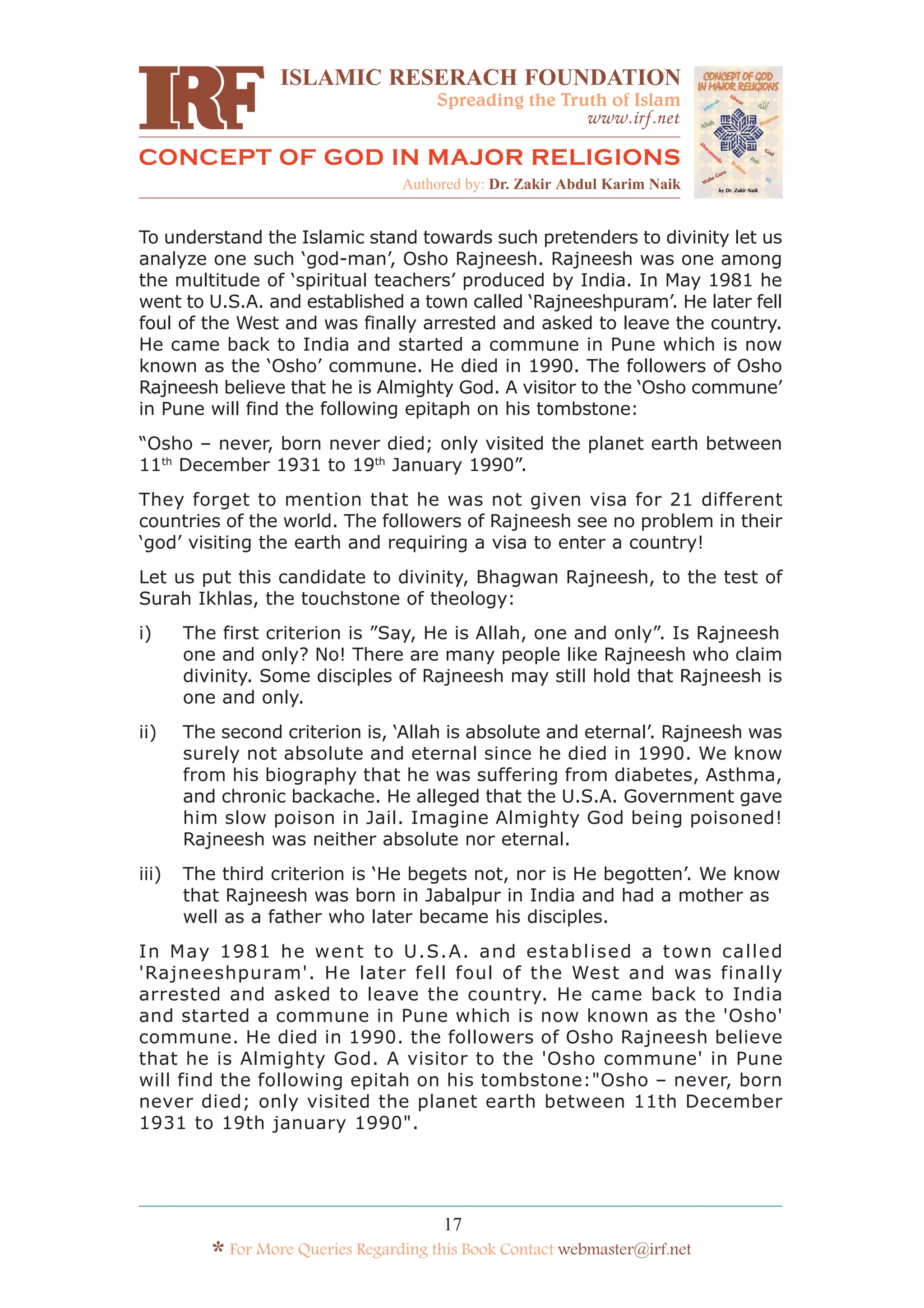 Concept Of God In Major Religions