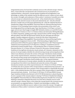 Concept Analysis Guidelines Scoring Pdf