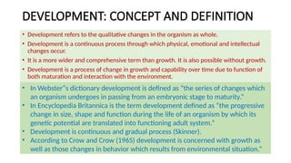 Concept and Characteristics of Growth and Development.pptx