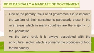 Objectives Of Rural Development Concept and Subject Matter in Rural Development.pptx