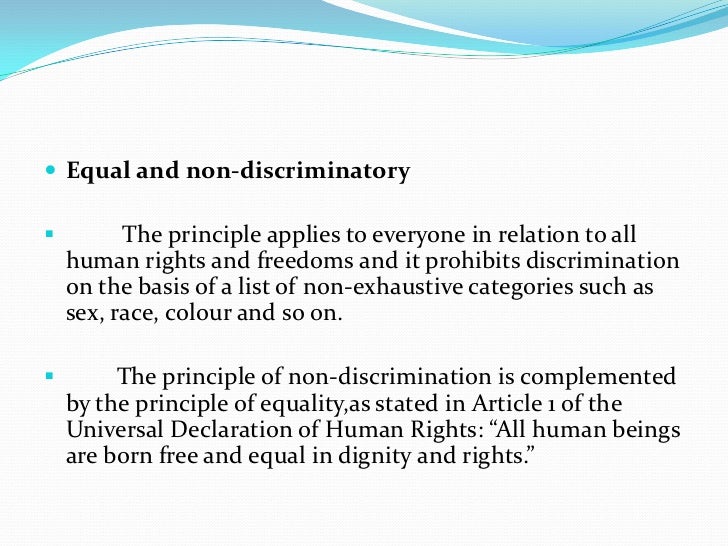 What is the principle of rights theory?