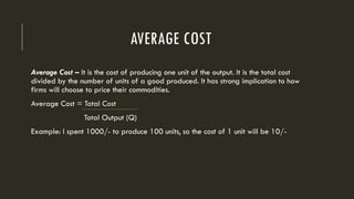 Concept and Types of Cost.pptx this is about wages chapter in economics ...